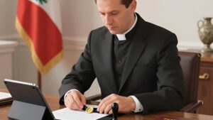 Дипломат подготавливает официальные атрибуты, соблюдая этикет написания некрологов министров в 2026 году